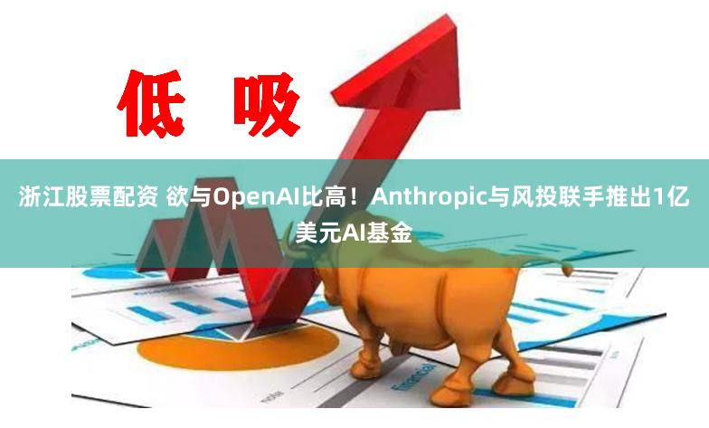 浙江股票配资 欲与OpenAI比高！Anthropic与风投联手推出1亿美元AI基金