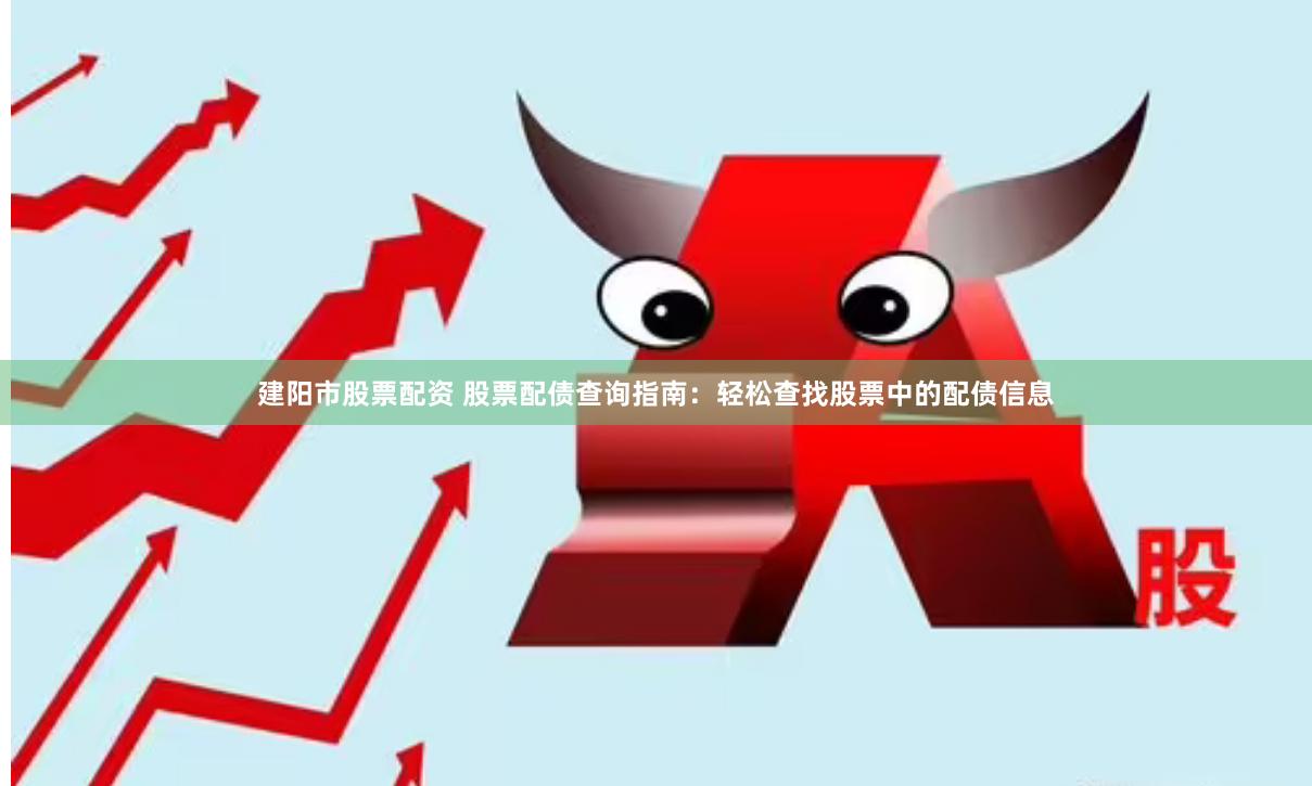 建阳市股票配资 股票配债查询指南：轻松查找股票中的配债信息